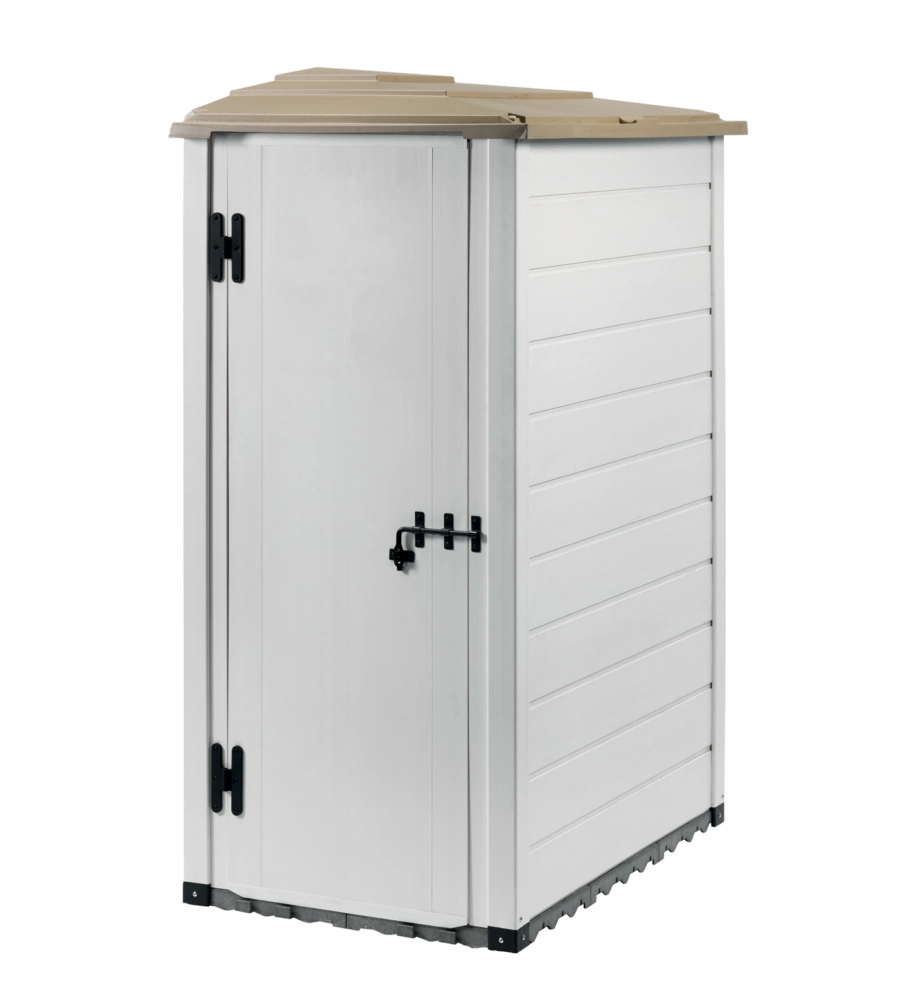 CASETTA DA GIARDINO IN PVC GAROFALO "TUSCANY EVO 100 REVERSO" L.139 X P.95 X H.201